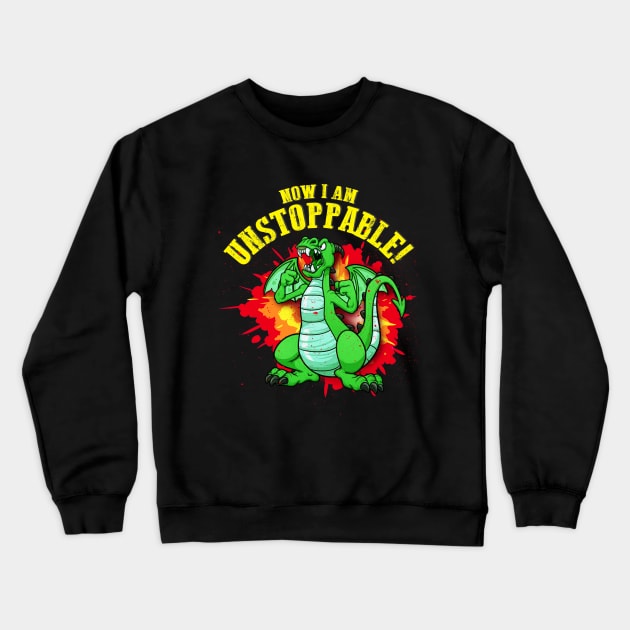 Angry Dragon Crewneck Sweatshirt by xeftee